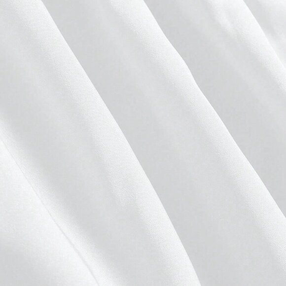 White Casual Women's Multi-Layered Ruffle Hem Long Skirt - Picture 3 of 7